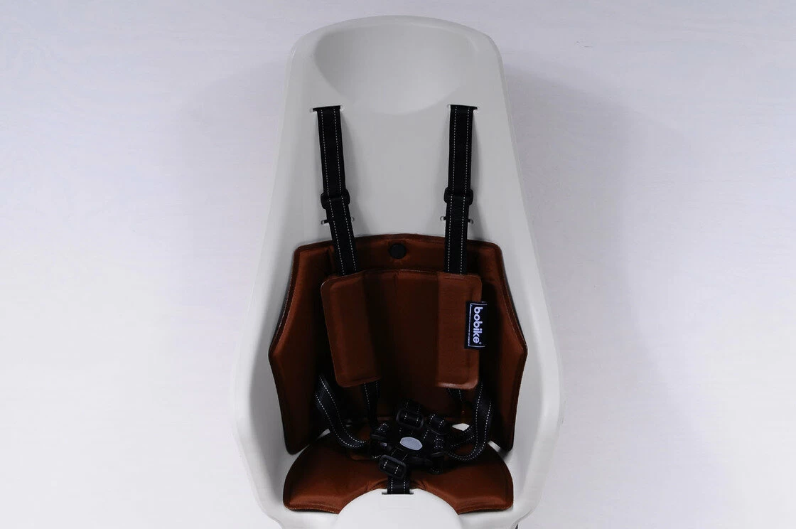 Tylny fotelik rowerowy Bobike Maxi Exclusive PLUS na bagażnik Cinnamon Brown