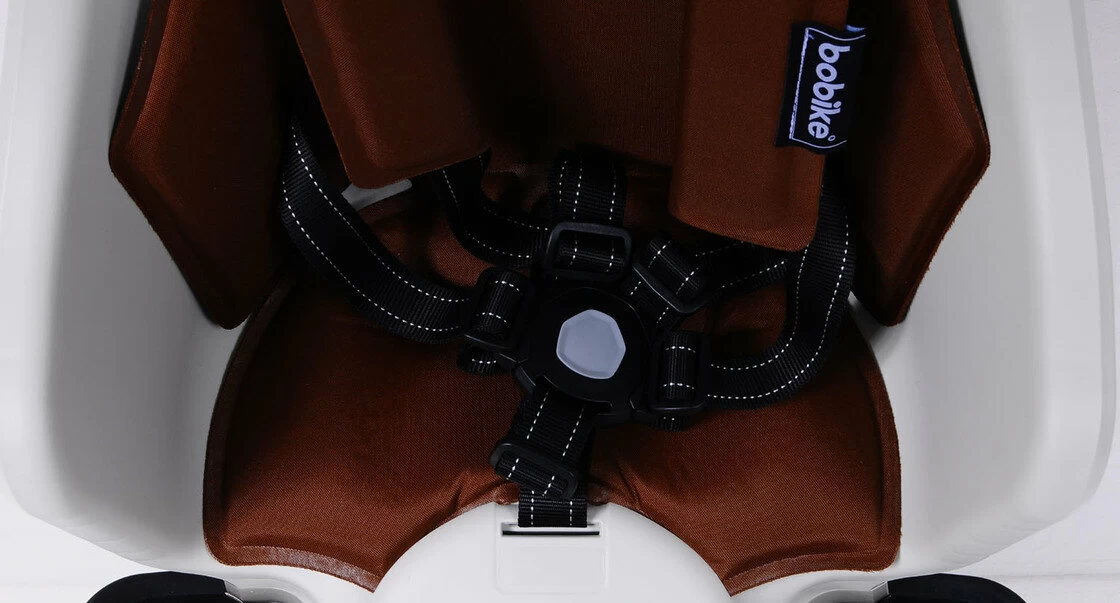 Tylny fotelik rowerowy Bobike Maxi Exclusive PLUS na bagażnik Cinnamon Brown
