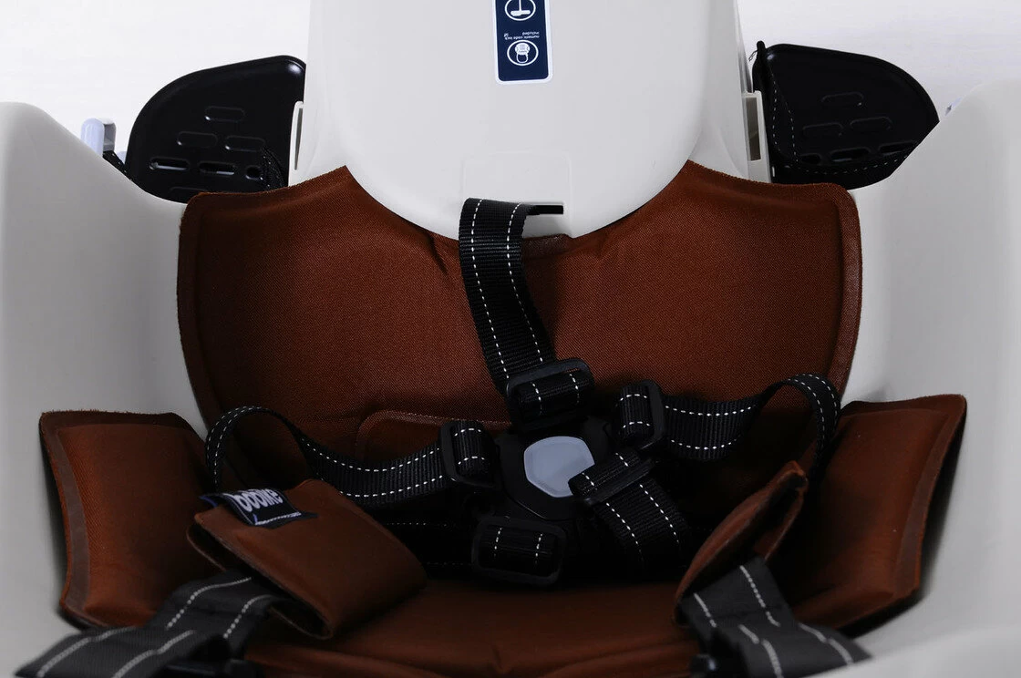 Tylny fotelik rowerowy Bobike Maxi Exclusive PLUS na bagażnik Cinnamon Brown
