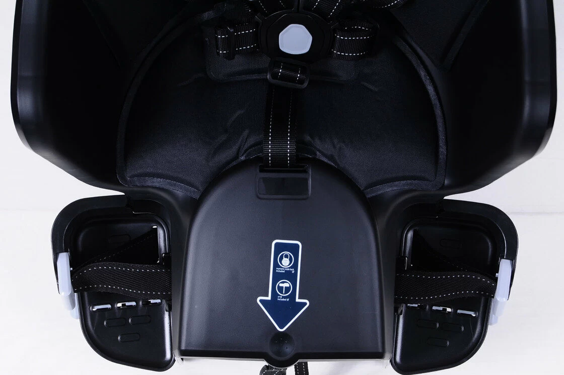 Tylny fotelik rowerowy Bobike Maxi Exclusive PLUS na bagażnik Urban Black