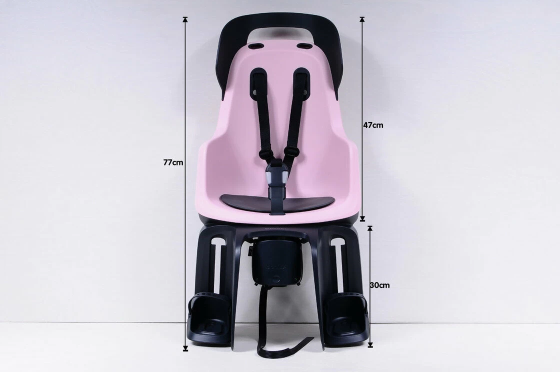 Tylny fotelik rowerowy Bobike Maxi Go - do ramy Cotton Candy Pink