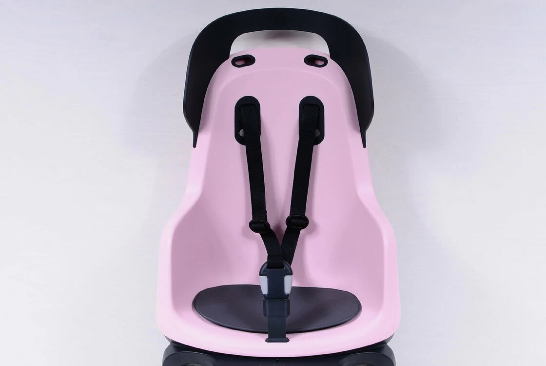 Tylny fotelik rowerowy Bobike Maxi Go - do ramy Cotton Candy Pink