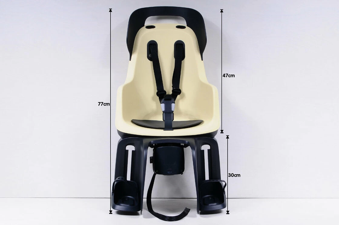 Tylny fotelik rowerowy Bobike Maxi Go - do ramy Lemon Sorbet
