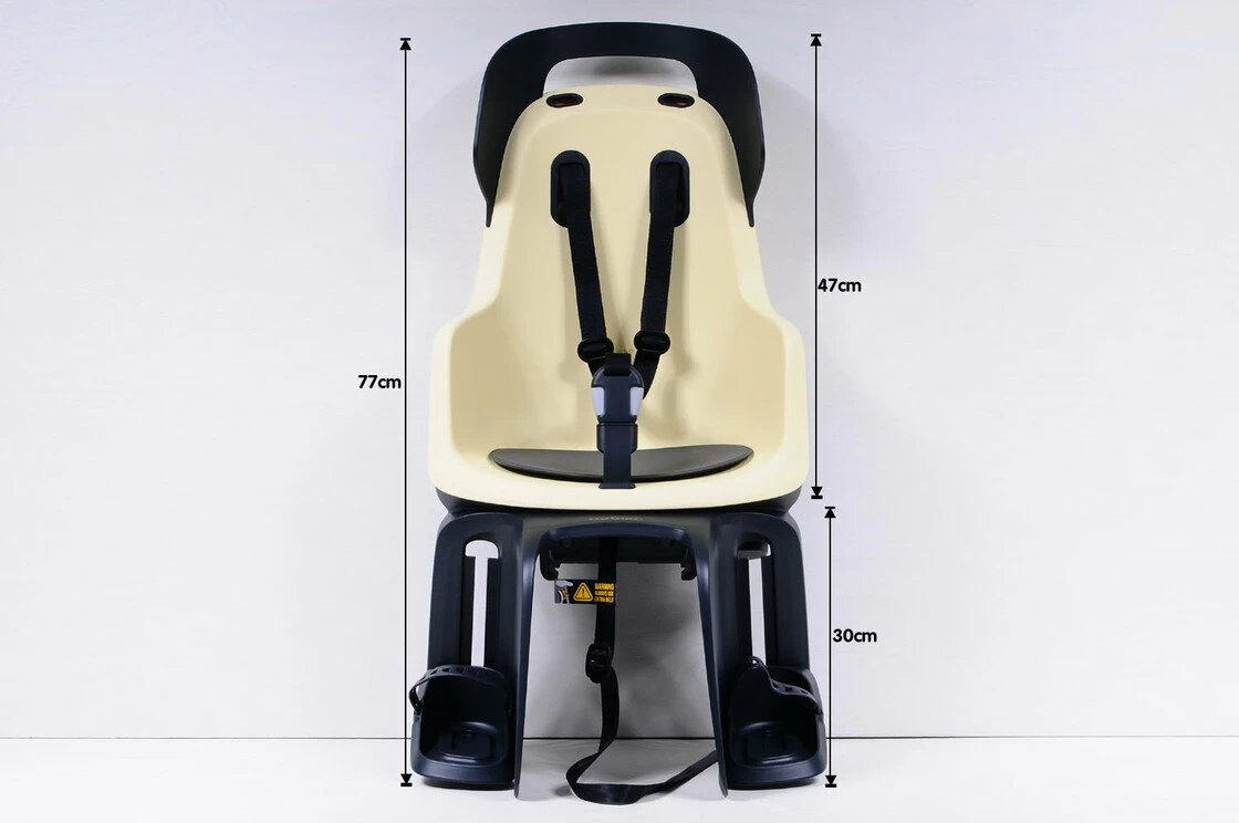 Tylny fotelik rowerowy Bobike Maxi Go - na bagażnik Lemon Sorbet
