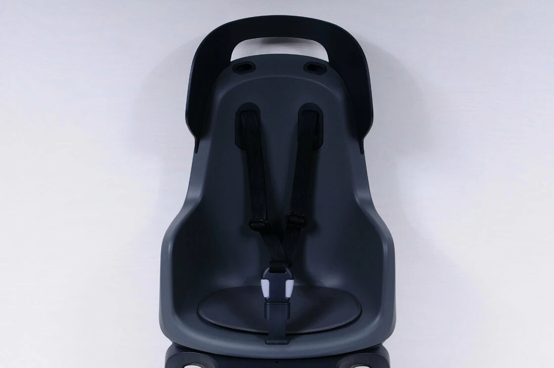 Tylny fotelik rowerowy Bobike Maxi Go - na bagażnik Macaron Grey