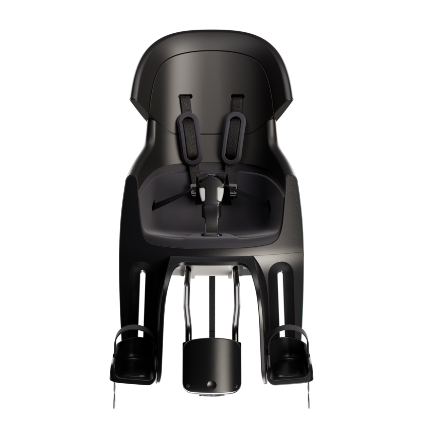 Tylny fotelik rowerowy odchylany Bobike Evolve Maxi Reclinable - do ramy Urban Black