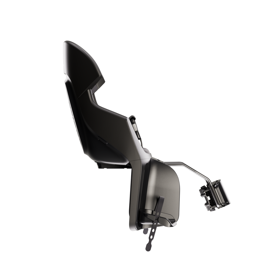 Tylny fotelik rowerowy odchylany Bobike Evolve Maxi Reclinable - do ramy Urban Black
