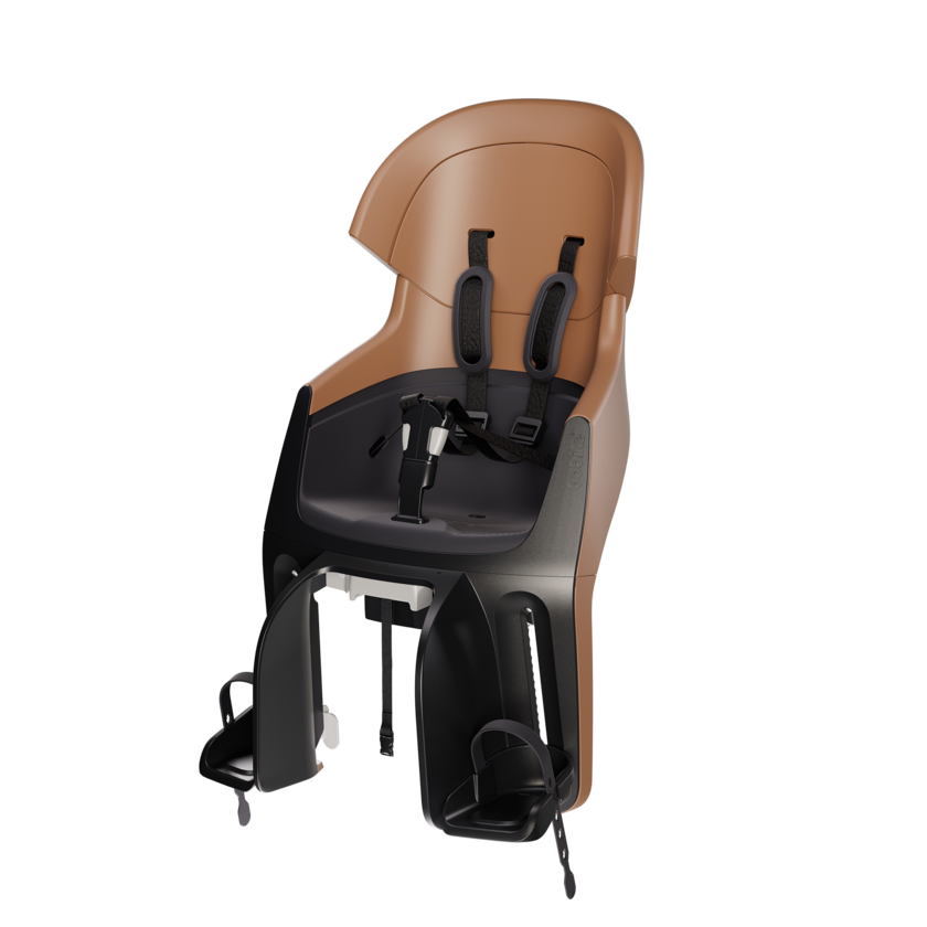 Tylny fotelik rowerowy odchylany Bobike Evolve Maxi Reclinable Cinnamon Brown