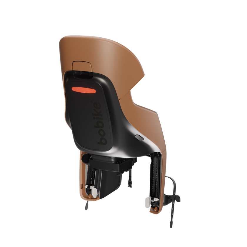 Tylny fotelik rowerowy odchylany Bobike Evolve Maxi Reclinable Cinnamon Brown