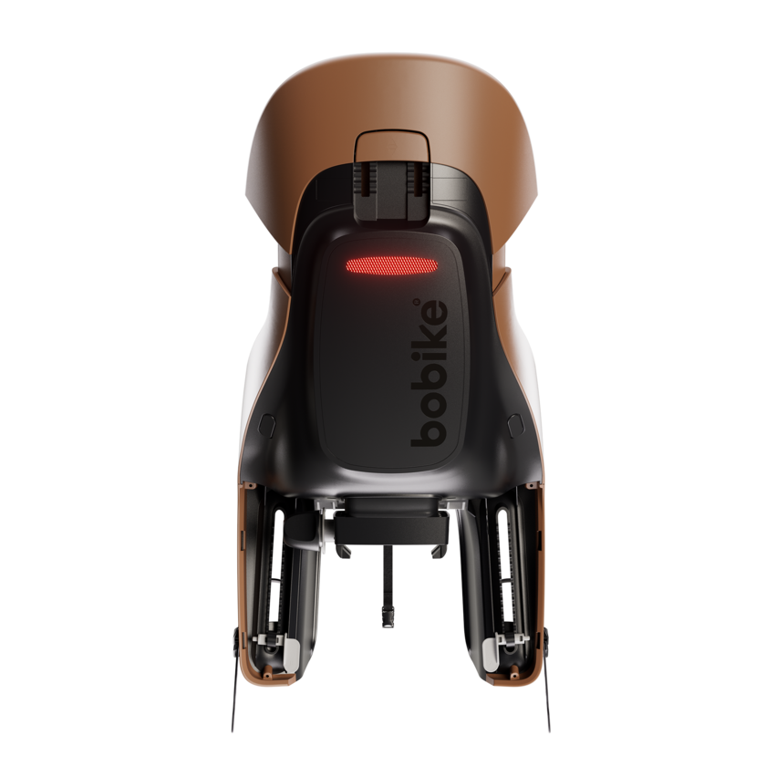 Tylny fotelik rowerowy odchylany Bobike Evolve Maxi Reclinable Cinnamon Brown