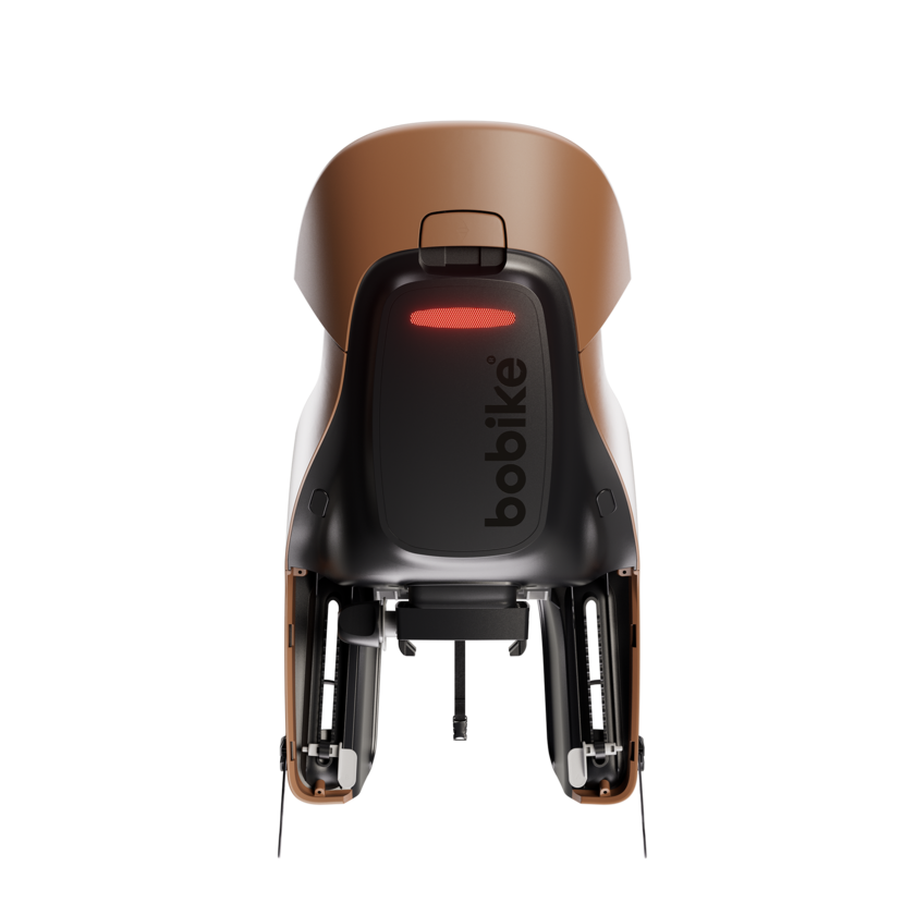 Tylny fotelik rowerowy odchylany Bobike Evolve Maxi Reclinable Cinnamon Brown