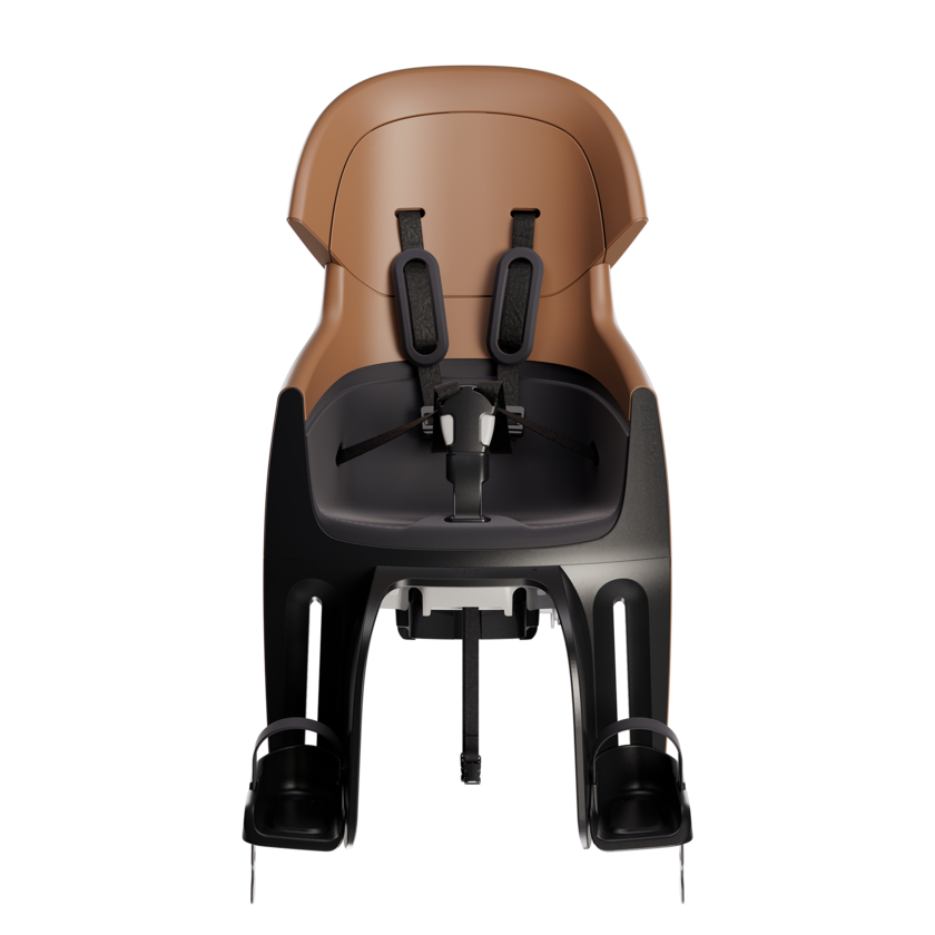 Tylny fotelik rowerowy odchylany Bobike Evolve Maxi Reclinable Cinnamon Brown