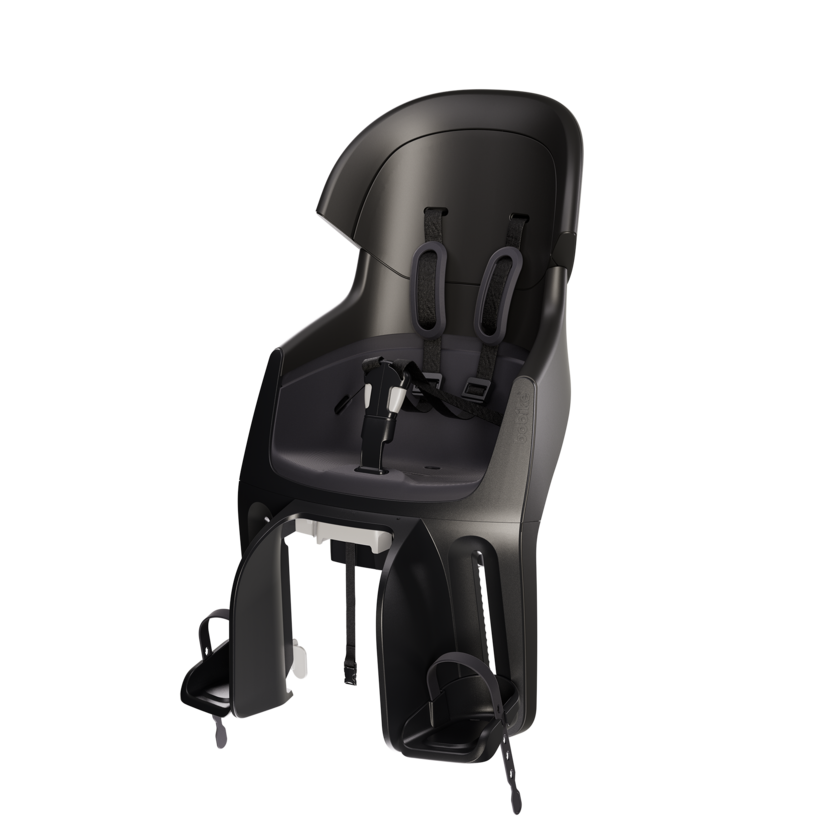 Tylny fotelik rowerowy odchylany Bobike Evolve Maxi Reclinable Urban Black