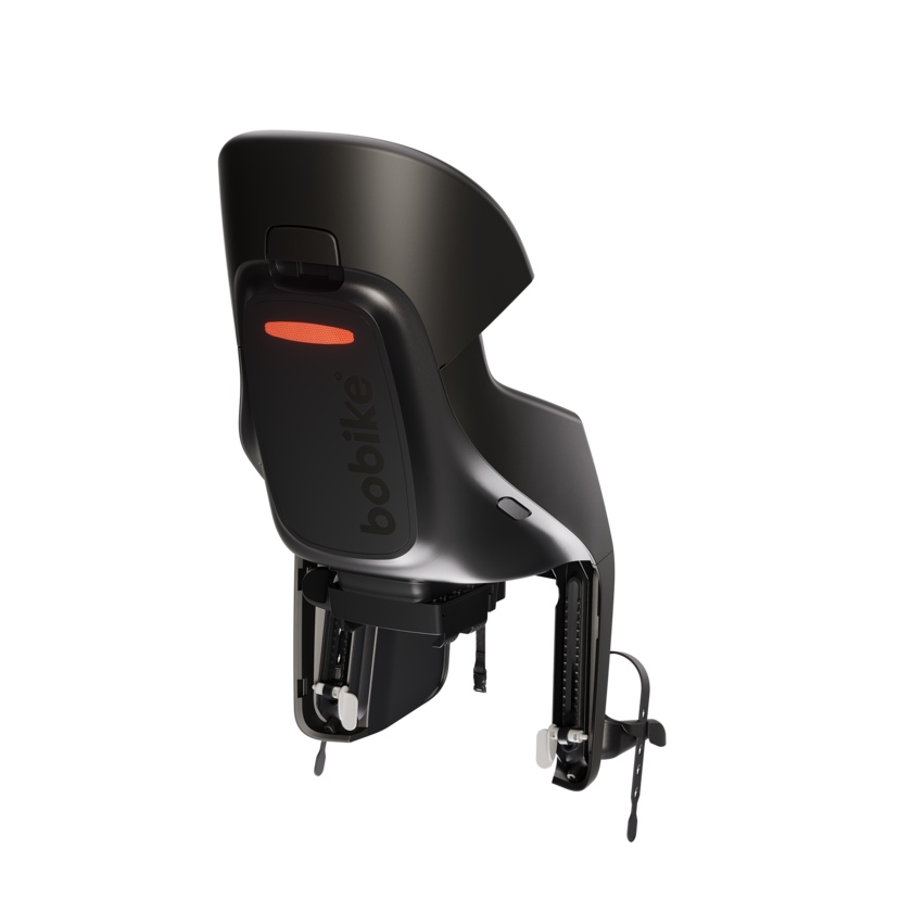 Tylny fotelik rowerowy odchylany Bobike Evolve Maxi Reclinable Urban Black