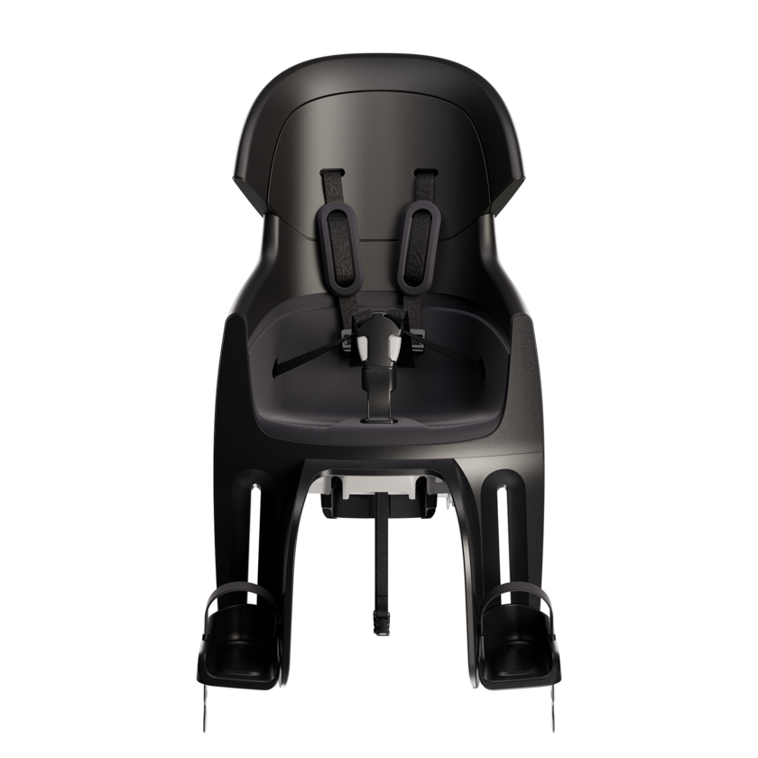 Tylny fotelik rowerowy odchylany Bobike Evolve Maxi Reclinable Urban Black