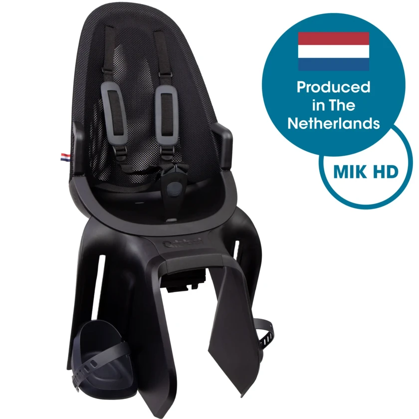 Tylny fotelik rowerowy Qibbel Air MIK HD Black