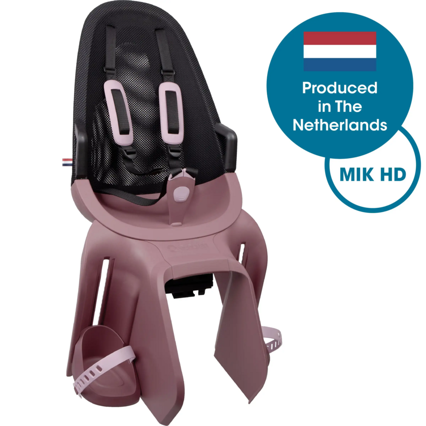 Tylny fotelik rowerowy Qibbel Air MIK HD Plum Rose