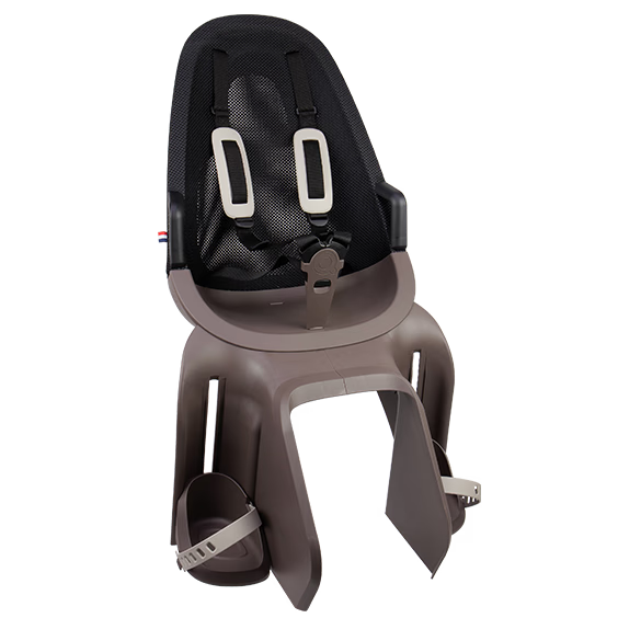 Tylny fotelik rowerowy Qibbel Air - na bagażnik brązowy