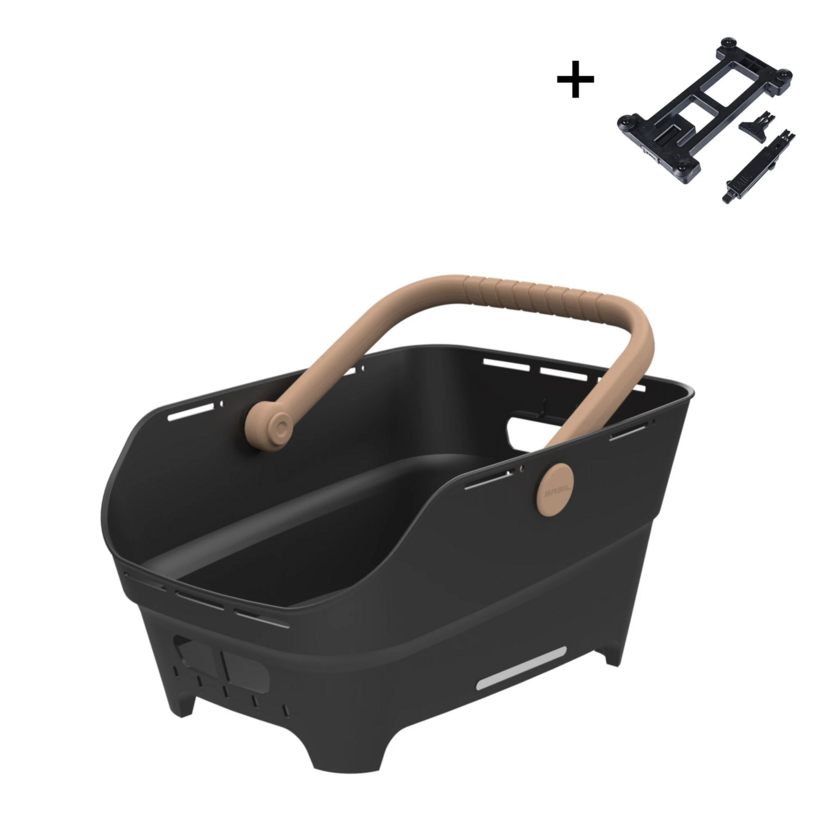 Tylny koszyk rowerowy Basil Cento Neo MIK 2.0 Black