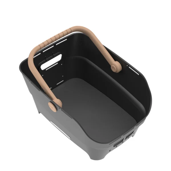 Tylny koszyk rowerowy Basil Cento Neo MIK 2.0 Black