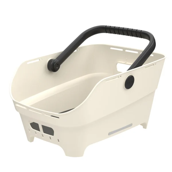 Tylny koszyk rowerowy Basil Cento Neo MIK 2.0 Off-white