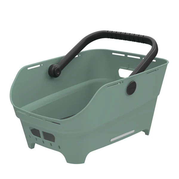 Tylny koszyk rowerowy Basil Cento Neo MIK 2.0 Silvergreen