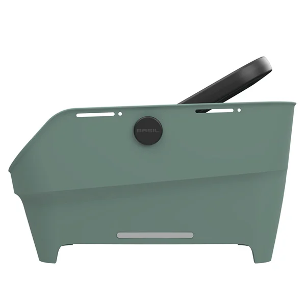 Tylny koszyk rowerowy Basil Cento Neo MIK 2.0 Silvergreen