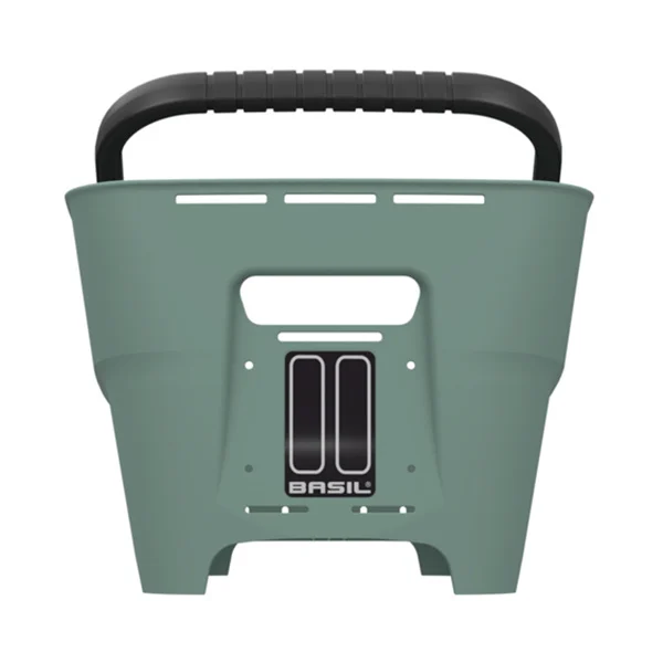 Tylny koszyk rowerowy Basil Cento Neo MIK 2.0 Silvergreen