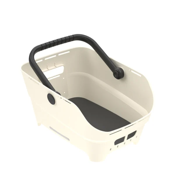 Tylny koszyk rowerowy Basil Cento Neo Multi NX Off White