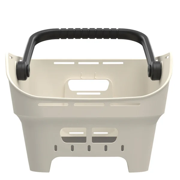 Tylny koszyk rowerowy Basil Cento Neo Multi NX Off White