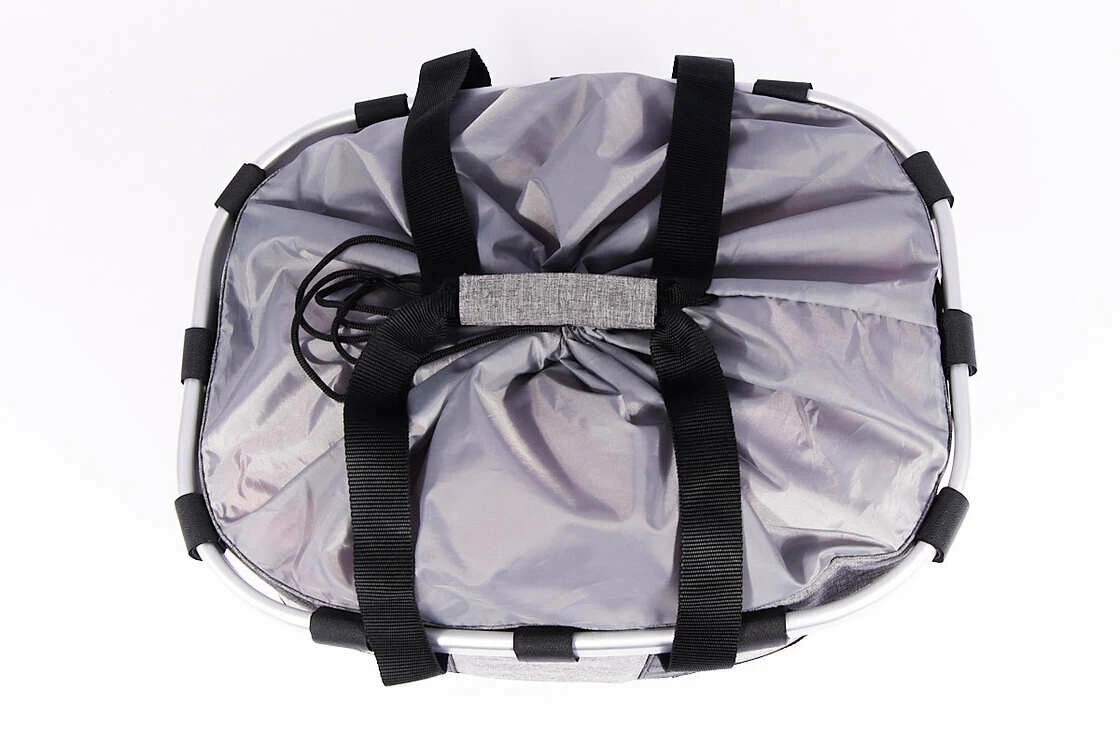 Tylny koszyk rowerowy KlickFix Bikebasket GT RackTime  Twist Silver