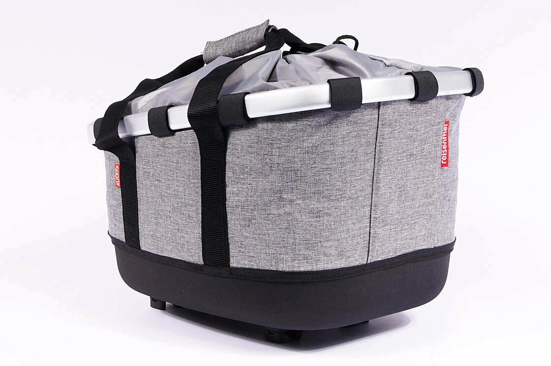 Tylny koszyk rowerowy KlickFix Bikebasket GT RackTime  Twist Silver