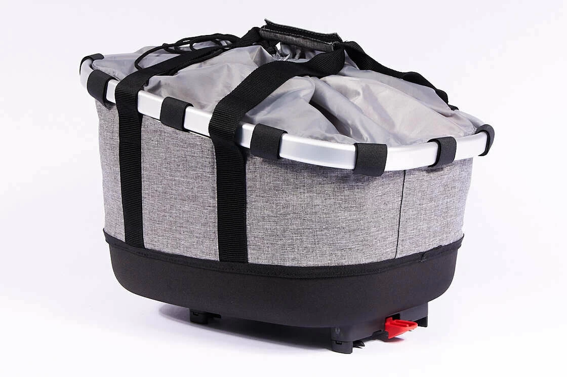 Tylny koszyk rowerowy KlickFix Bikebasket GT RackTime  Twist Silver