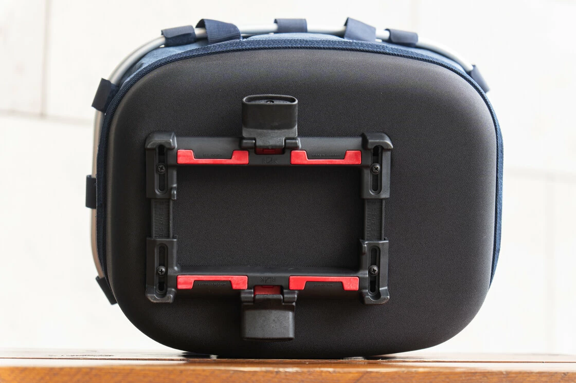 Tylny koszyk rowerowy KlickFix Bikebasket GT Twist Blue Uniklip