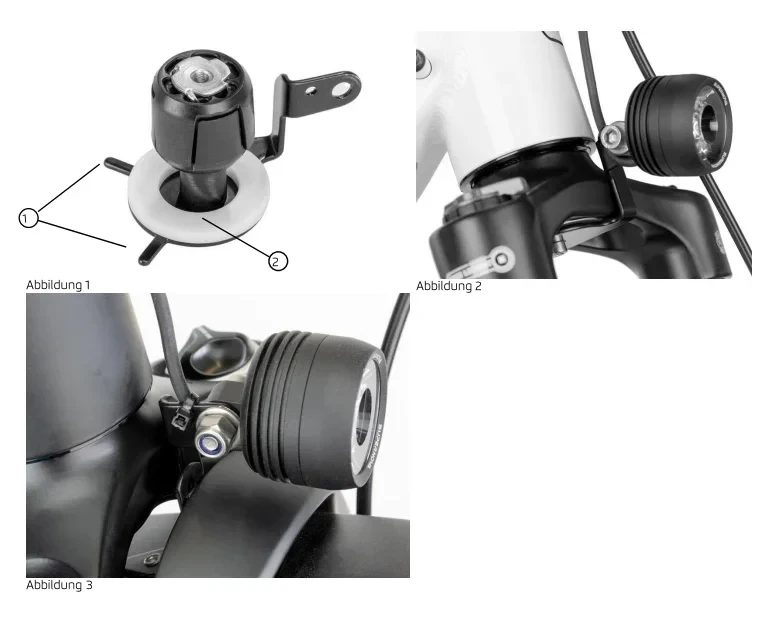 Uchwyt lampki przedniej Riese & Müller na widelec