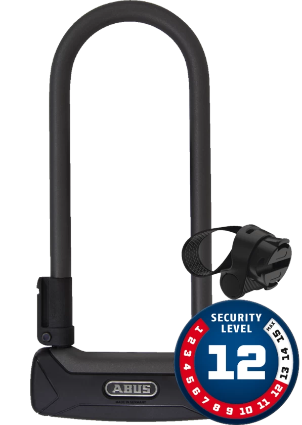 U-lock ABUS GRANIT Plus 640 Czarny + uchwyt transportowy