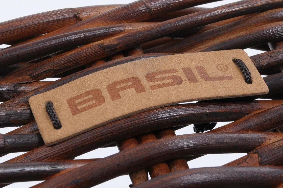 Wiklinowy koszyk rowerowy Basil Dorset brązowy