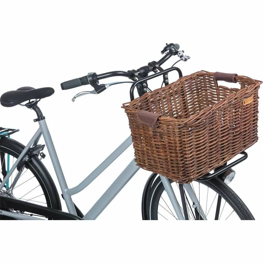 Wiklinowy koszyk rowerowy Basil Dorset brązowy L