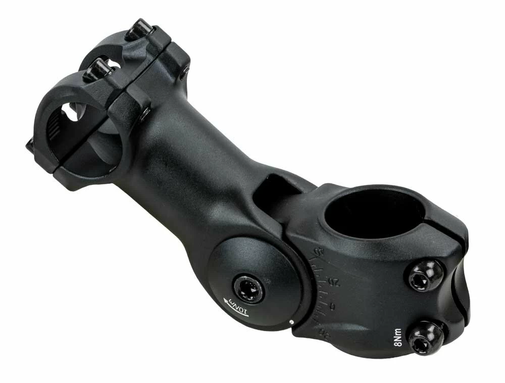 Wspornik kierownicy Koga STEM AS08 SB BLACK 95MM 25,4