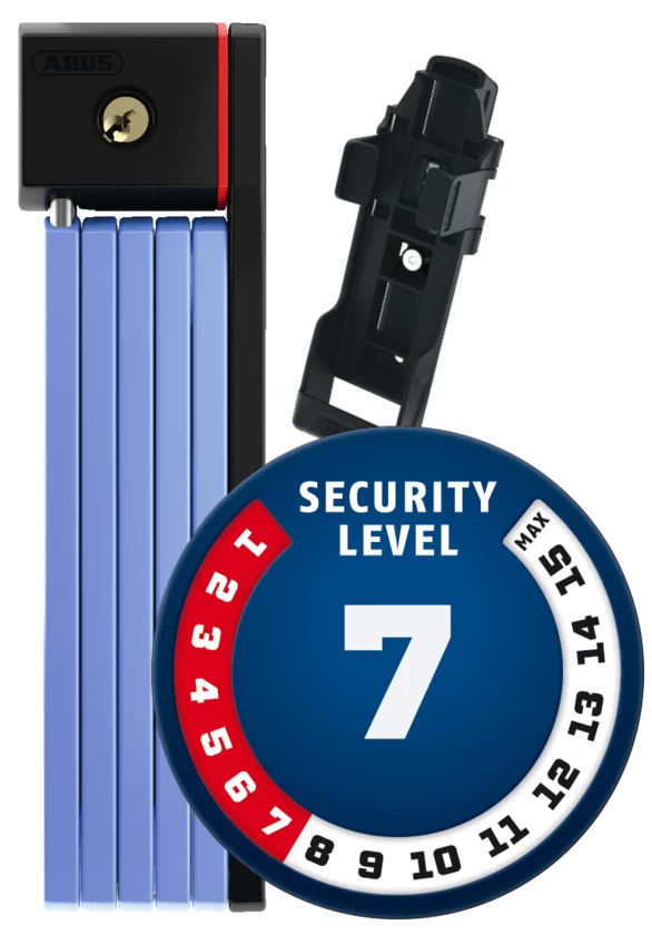 Zapięcie Abus Bordo uGrip 5700/80 + uchwyt transportowy SH Blue