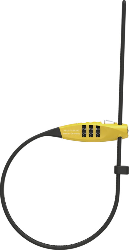 Zapięcie rowerowe Abus Combiflex TravelGuard Yellow
