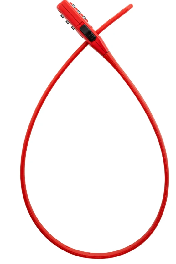 Zapięcie rowerowe Kryptonite Click Lock Combo czerwony