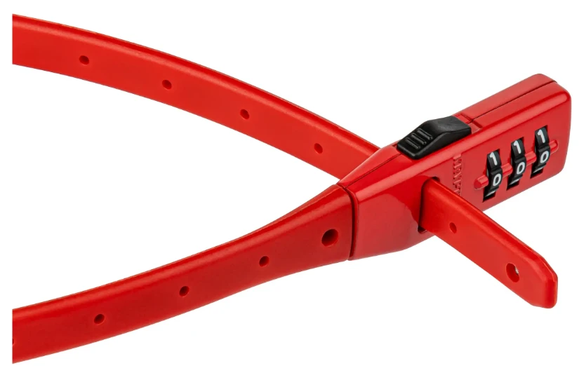 Zapięcie rowerowe Kryptonite Click Lock Combo czerwony