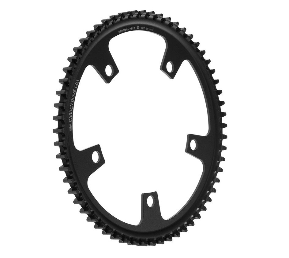 Zębatka Gates Carbon Drive CDX Aluminium 60T Steek 130 Black Anodized 60T 