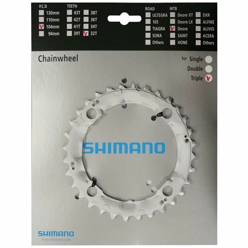 Zębatka rowerowa Shimano przednia 32/36 - Deore 32T Deore
