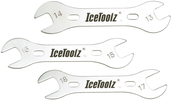 Zestaw 3 kluczy płaskich IceToolz 37X3