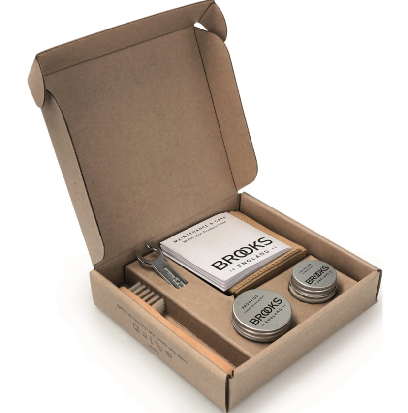 Zestaw do pielęgnacji siodeł skórzanych Brooks Premium Leather Saddle Care kit