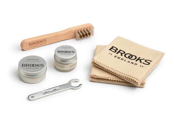 Zestaw do pielęgnacji siodeł skórzanych Brooks Premium Leather Saddle Care kit