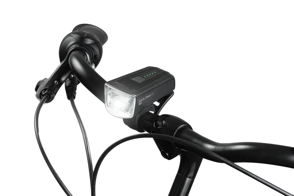 Zestaw lampek rowerowych Axa DWN70 Set USB 70 Lux