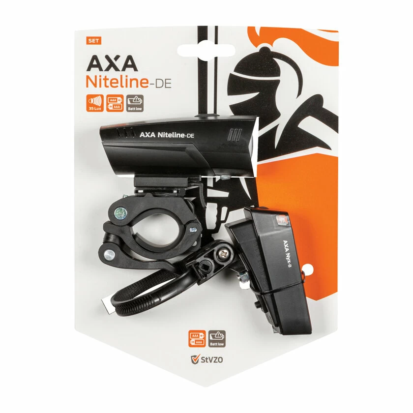 Zestaw lampek rowerowych AXA Niteline DE